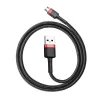 Baseus CAMKLF-B91 Nylon Durable Data & Charging Cable CQ3.0 2.4A USB to Micro USB 1m Black-Red