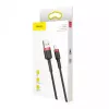 USB-A to Lightning cable Baseus CALKLF-C19 2 m — aluminium housing, 1.5 A, black/red