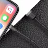 USB A to Lightning Cable Baseus Cafule (CALKLF-CG1) — Nylon braided, QC3.0 1.5A, 2 m, Grey/Black