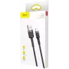 USB A to Lightning Cable Baseus Cafule (CALKLF-CG1) — Nylon braided, QC3.0 1.5A, 2 m, Grey/Black