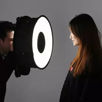 Softbox diffuser Puluz PU5145 45 cm round lightweight for photography lighting