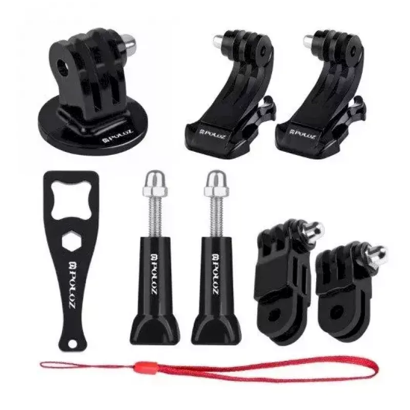 Accessory set Puluz PKT11 for sports cameras — 20 pieces, compatible with Osmo Action 5 Pro