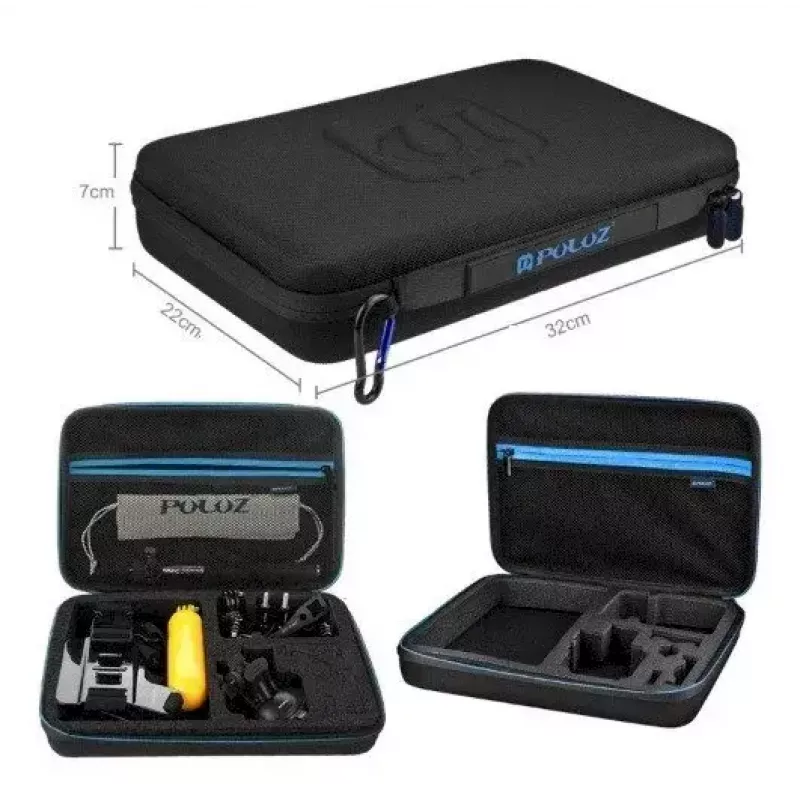Accessory set Puluz PKT11 for sports cameras — 20 pieces, compatible with Osmo Action 5 Pro