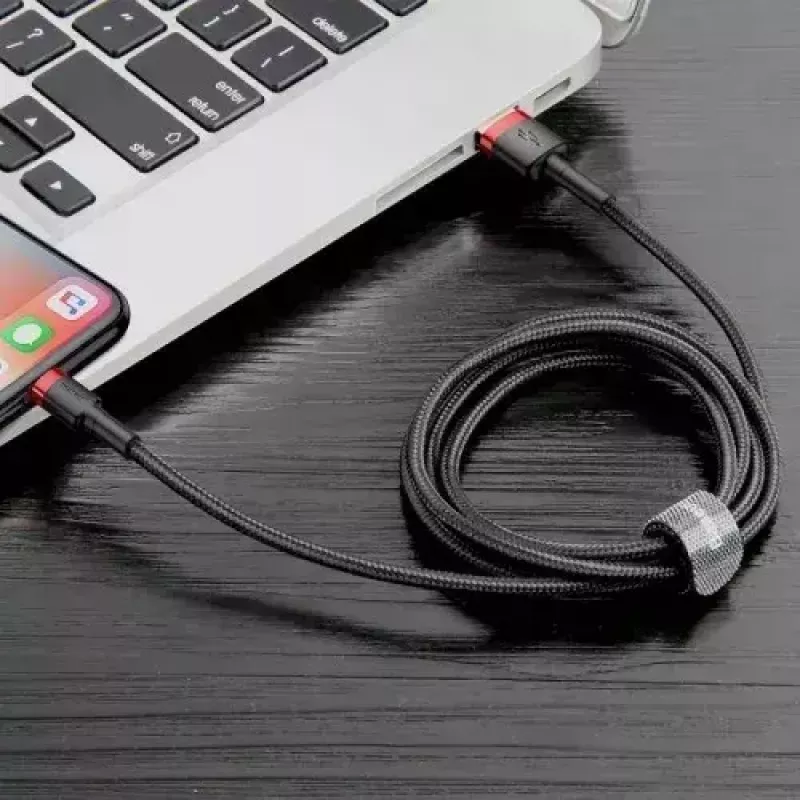 Lightning Cable Baseus CALKLF-A19 0.5m Black