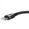 Baseus CALKLF-AG1 Nylon Data & Charging Cable USB-C QC3.0 2.4A to Lightning 0.5m black, gray
