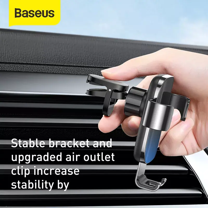 Passive holder Baseus Glaze Gravity Mobile phone Black