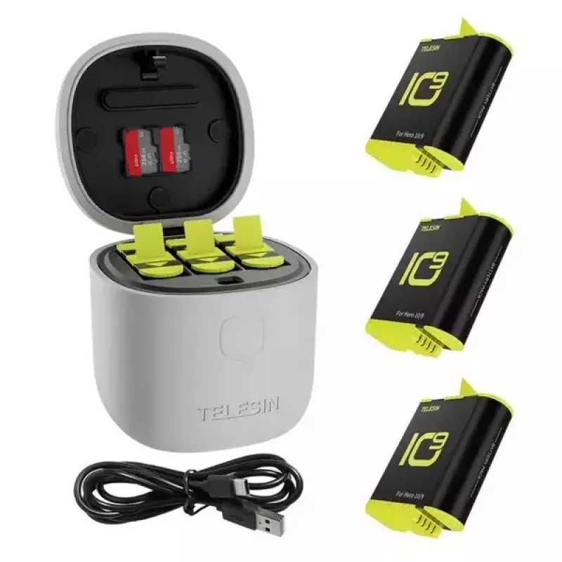 Battery Charger TELESIN Allin BOX for Action Sport Camera