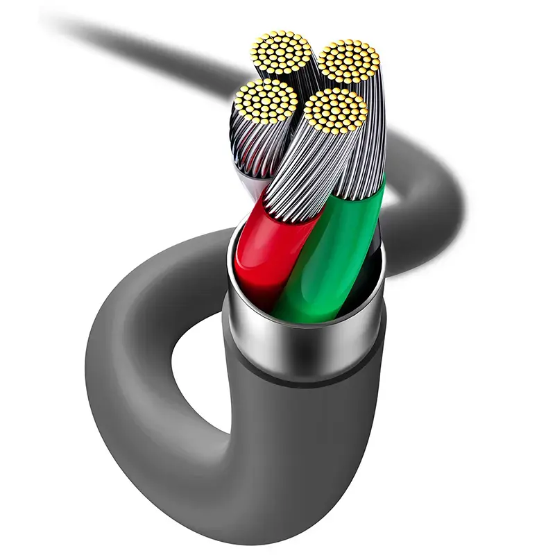 USB 2.0 data cable Baseus Jelly Lightning to USB-A 1.2 m, Black