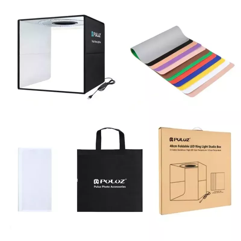 Photo Lightbox Puluz PU5041B 6500K USB 11W 400x400x400mm