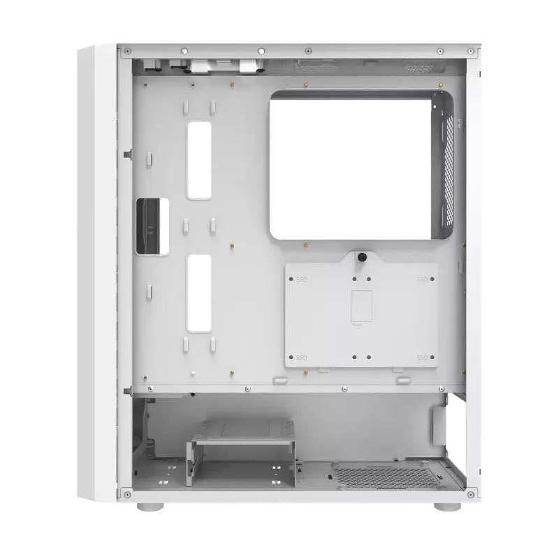 Computer case Darkflash DK351 WHITE Midi Tower, Micro ATX/ATX/ITX, tempered glass, white, 200×390×450 mm