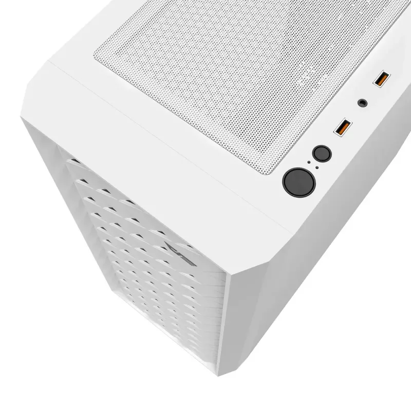 Computer case Darkflash DK351 WHITE Midi Tower, Micro ATX/ATX/ITX, tempered glass, white, 200×390×450 mm