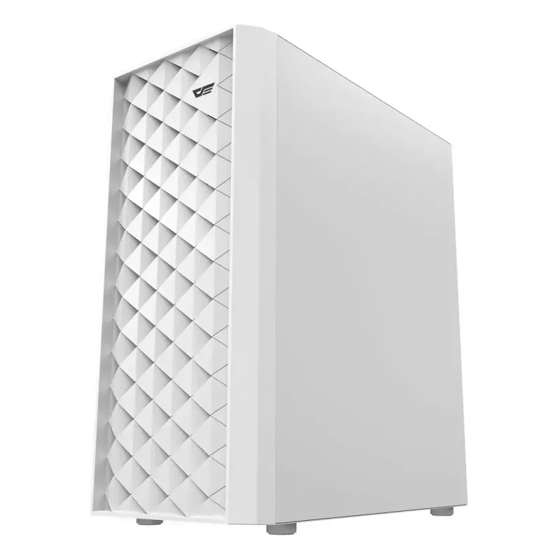 Computer case Darkflash DK351 WHITE Midi Tower, Micro ATX/ATX/ITX, tempered glass, white, 200×390×450 mm