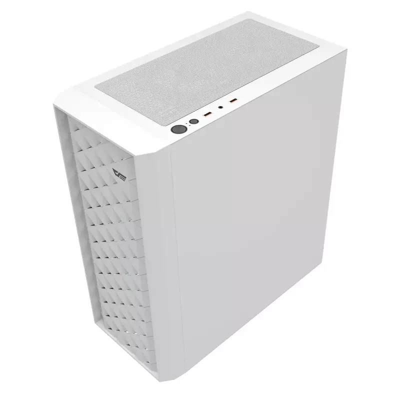 Computer case Darkflash DK351 WHITE Midi Tower, Micro ATX/ATX/ITX, tempered glass, white, 200×390×450 mm