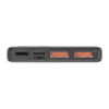 Baseus power bank Adaman Metal, Lithium-ion 10000mAh, 2xUSB, USB-C, Lightning, MicroUSB 22.5W (Black)
