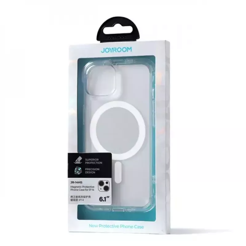Protective Transparent Magnetic Case Joyroom JR-14H5 for iPhone 14 MagSafe with magnetic ring, clear shell