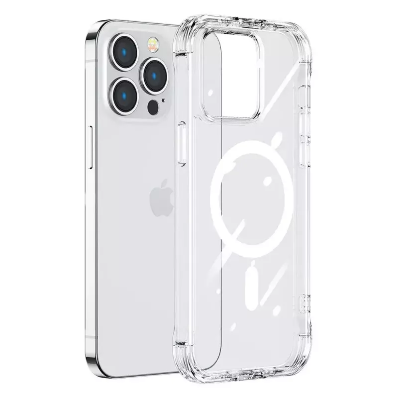 Protective Transparent Magnetic Case Joyroom JR-14H5 for iPhone 14 MagSafe with magnetic ring, clear shell