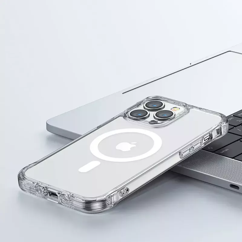 Protective Transparent Magnetic Case Joyroom JR-14H5 for iPhone 14 MagSafe with magnetic ring, clear shell