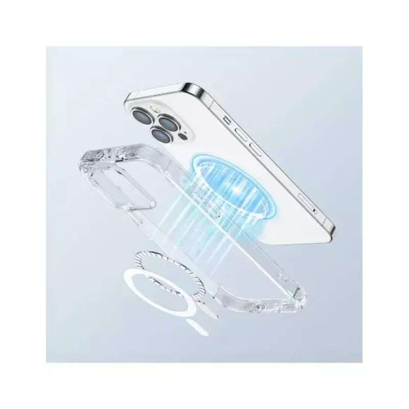 Protective Transparent Magnetic Case Joyroom JR-14H5 for iPhone 14 MagSafe with magnetic ring, clear shell
