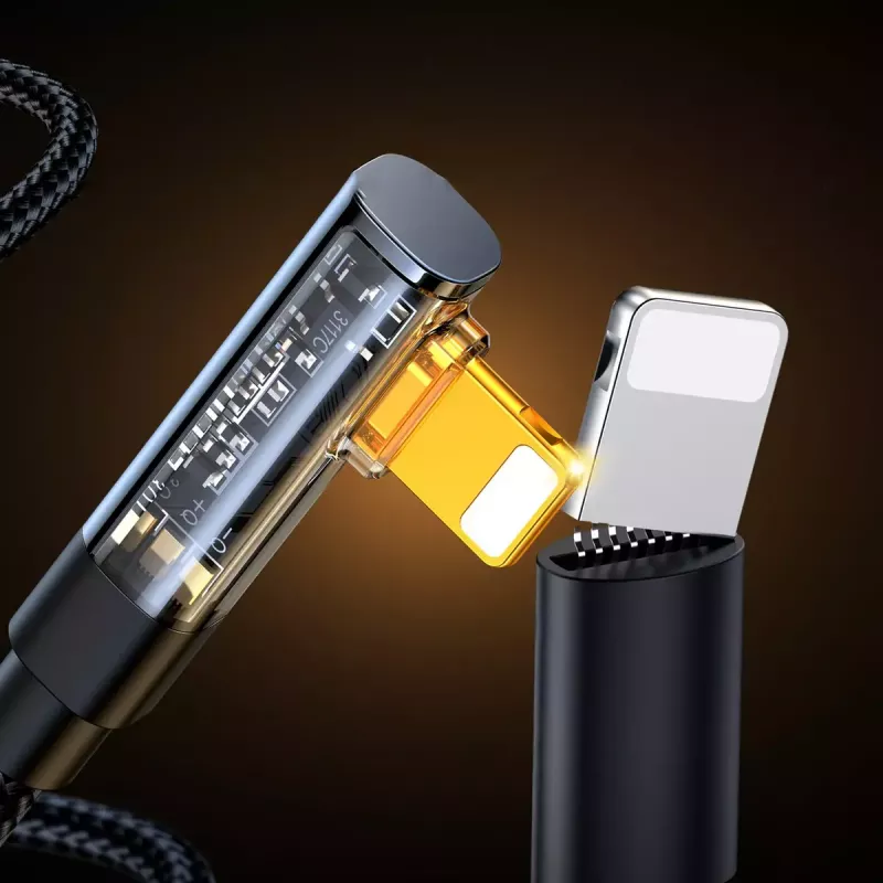 USB-A to Lightning angled cable Joyroom S-UL012A6 1.2 m, black