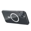 Phone case Baseus Magnetic Crystal Clear for iPhone 13, transparent, with tempered-glass screen protector