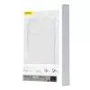 Phone case Baseus Magnetic Crystal Clear for iPhone 13, transparent, with tempered-glass screen protector