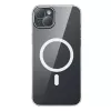Phone case Baseus Magnetic Crystal Clear for iPhone 13, transparent, with tempered-glass screen protector