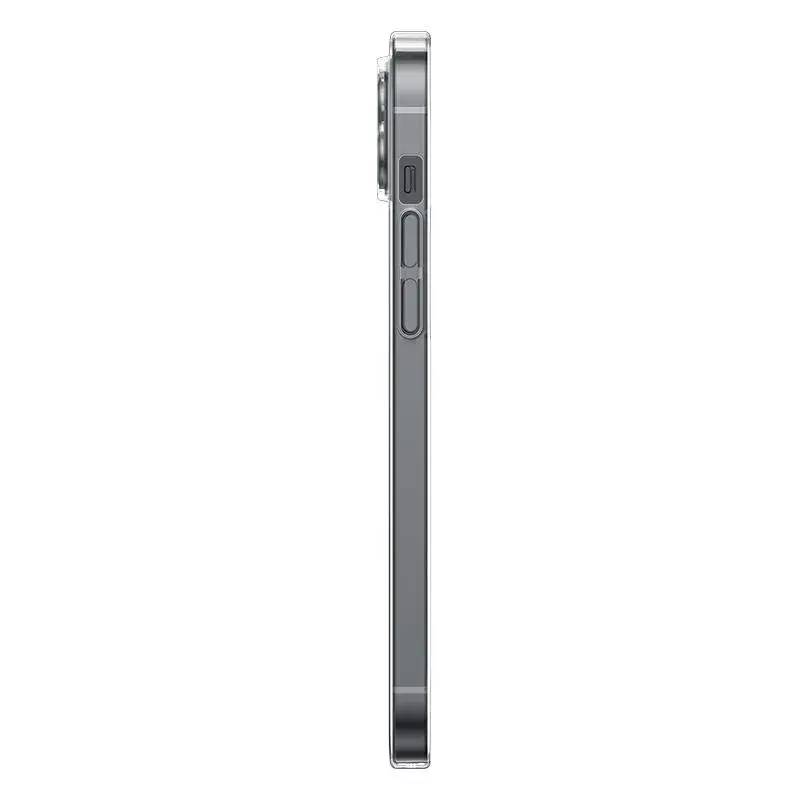 Phone case Baseus Magnetic Crystal Clear for iPhone 13, transparent, with tempered-glass screen protector
