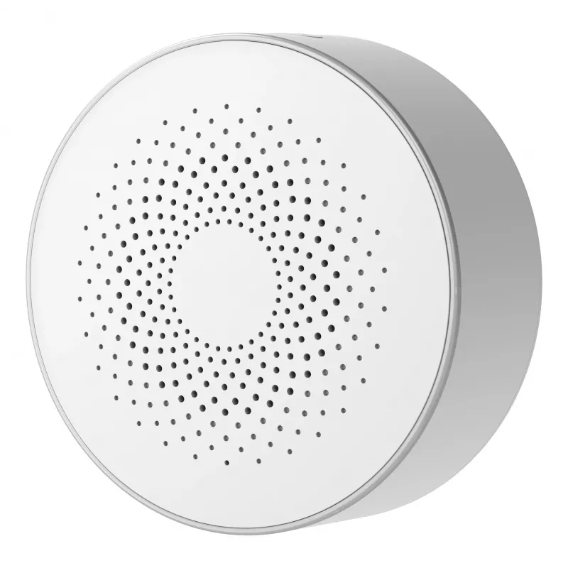Wireless indoor siren IMOU ZR1 — 200 m range, DC 12 V, 8 cm diameter, white