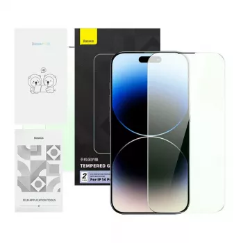 Screen protector Baseus Tempered Glass Crystal Series for iPhone 14 Pro with eye protection filter