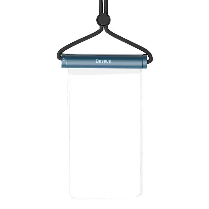 Waterproof phone case Baseus AquaGlide cylindrical slide lock — blue