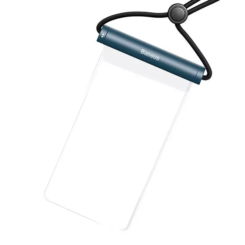 Waterproof phone case Baseus AquaGlide cylindrical slide lock — blue