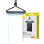 Waterproof phone case Baseus AquaGlide cylindrical slide lock — blue