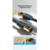 Ethernet patch cable Vention Cat.8 S/FTP 1 m Black RJ-45 Gold-plated