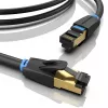 Ethernet patch cable Vention Cat.8 S/FTP 1 m Black RJ-45 Gold-plated