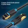 Network Cable Vention Cat.8 SFTP Patch Cable RJ-45 8m Black