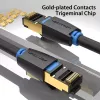 Network Cable Vention Cat.8 SFTP Patch Cable RJ-45 8m Black