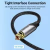 Optical fiber audio cable Vention 3 m TOSLINK male-to-male, grey, nylon jacket, gold-plated contacts