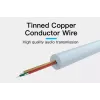 Audio cable Vention 3.5mm male to 2×RCA male, 3 m, black, gold-plated contacts