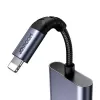 2-in-1 audio adapter Joyroom SY-L01 Lightning to 3.5mm + Lightning, black