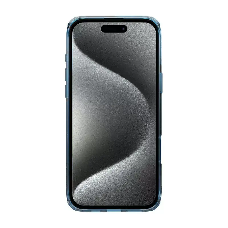TPU Case Nillkin Nature for iPhone 16 Plus — Magnetic, Blue, slim protective cover
