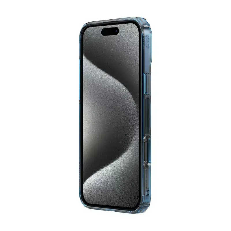 TPU Case Nillkin Nature for iPhone 16 Plus — Magnetic, Blue, slim protective cover