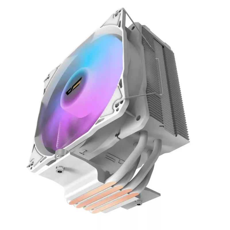 Air cooler Darkflash Z4 Pro Mist White — 120 mm fan, Hydraulic bearing, 200 W TDP, supports AM5/AM4/LGA1700/1200/115x