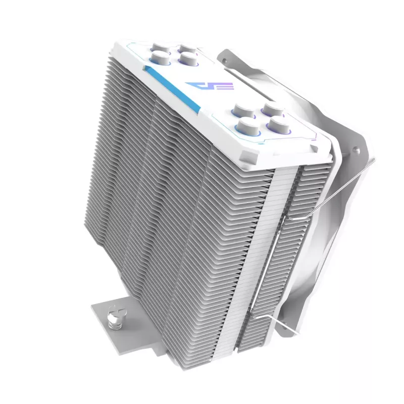 Air cooler Darkflash Z4 Pro Mist White — 120 mm fan, Hydraulic bearing, 200 W TDP, supports AM5/AM4/LGA1700/1200/115x