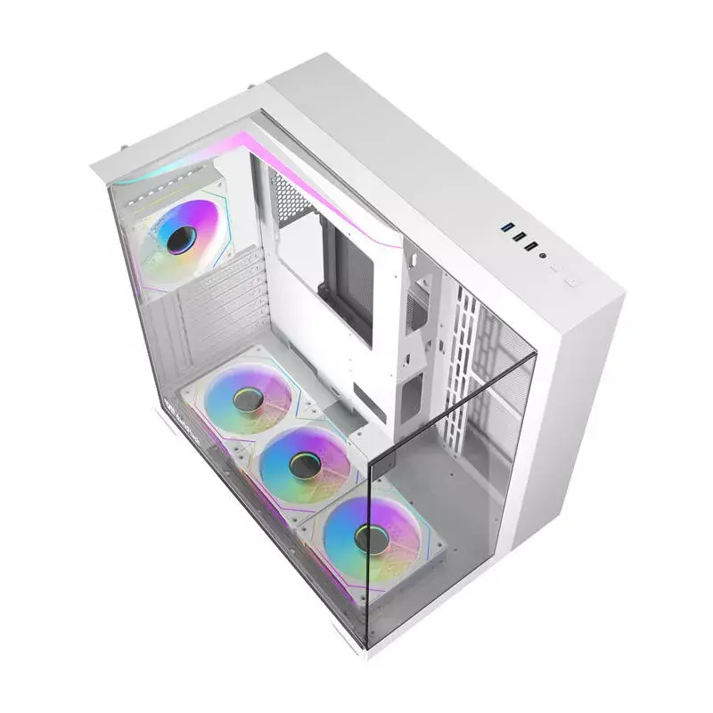 Darkflash TH285 computer case, ATX, white