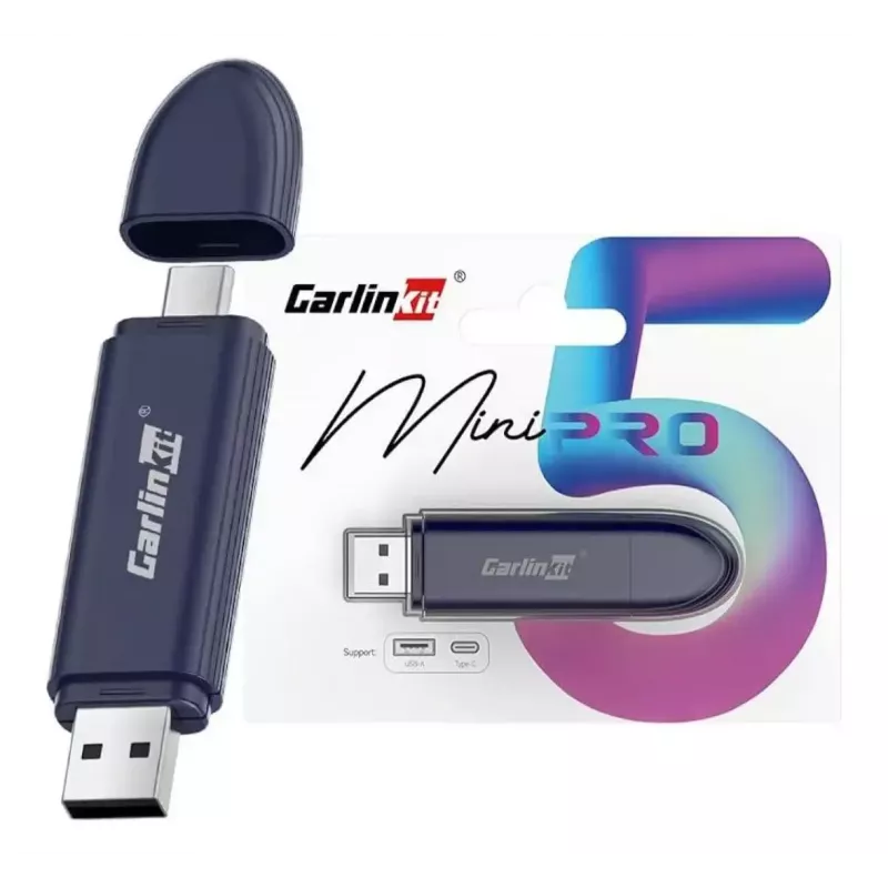 Carlinkit Car Media Receiver MINI PRO — black, 81.3×21×10.5 mm