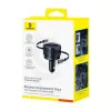 Car charger Baseus Enjoyment Max 60W with integrated USB-C cables, 60W output