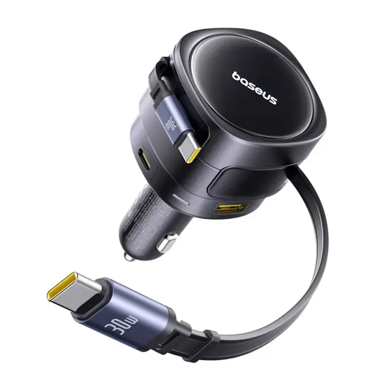 Car Charger Baseus Enjoyment Max 90W with USB-C and USB-A ports