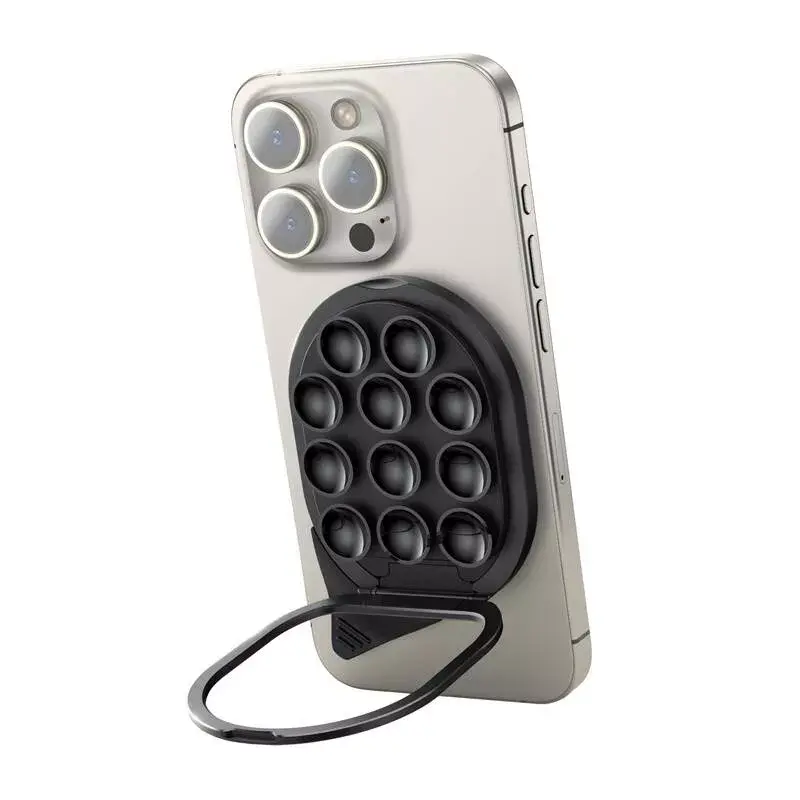 Smartphone stand Joyroom JR-ZS418 with suction cups and MagSafe-compatible surface, black