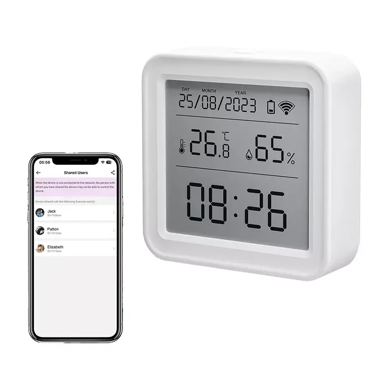 Temperature and Humidity Sensor Gosund ST17 Zigbee with LCD display