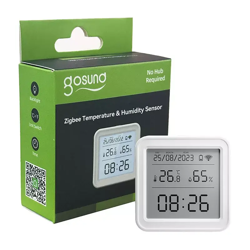 Temperature and Humidity Sensor Gosund ST17 Zigbee with LCD display